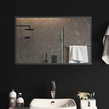 vidaXL LED Badkamerspiegel Transparant 80 x 50 cm gehard, Verzenden, Nieuw