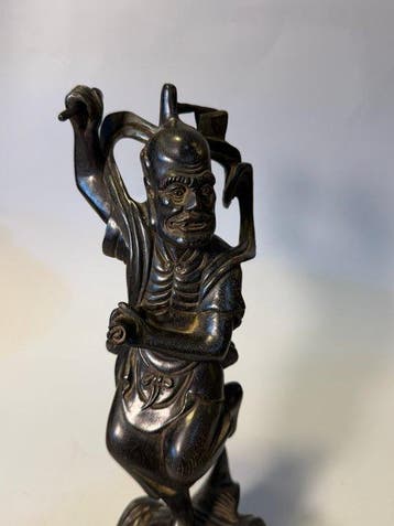19e–20e-eeuwse Chinese houten beeldhouwkunst van Kui Xing, Antiek en Kunst