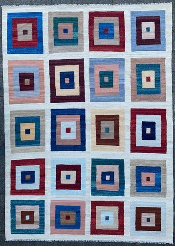 Designer Kelim - inutilisé - Tapis - 356 cm - 254 cm, Nieuw