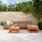 vidaXL Tuin loungeset 7 pcs Wasbruin Massief grenenhout, Tuin en Terras, Verzenden, Nieuw, Loungeset