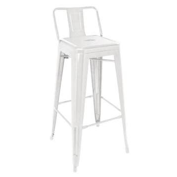 Barkrukken | BISTRO | Staal | Wit | In-/Outdoor | 4 Stuks |, Verzenden, Nieuw in verpakking