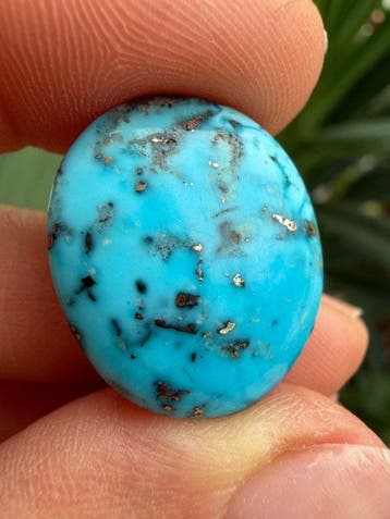 Turquoise Echte edelsteen! Topkleur Neishabour Turquoise