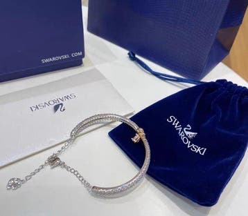 Swarovski - Statuette, Swarovski Beloved Knot Heart Bracelet