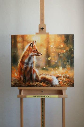 Ewa Switala - Fox in the Light, Antiek en Kunst