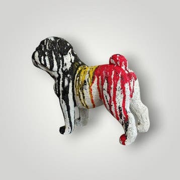 RED - sculptuur, Belgium dog - 12 cm - Hars - 2026