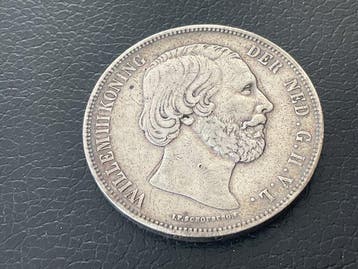 Nederland. Willem III. 2 1/2 Gulden 1850 (Zonder