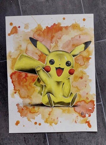 PIKACHU X CHRISTINA RUDNICK • Nintendo Pokemon FanArt 1/1, Nieuw