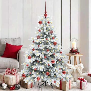 vidaXL Kunstkerstboom met 150 LED met standaard Wit 150 cm, Verzenden