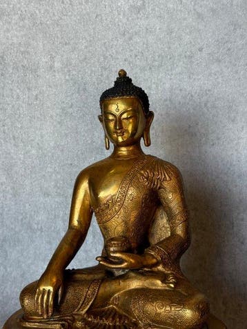 Shakyamuni Boeddha 27 cm - Bronze - Asie