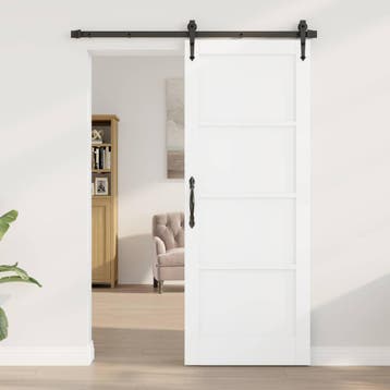 vidaXL Interne Deur 78 x 202 cm Multiplex Wit, Doe-het-zelf en Bouw, Deuren en Vliegenramen, Verzenden, Nieuw
