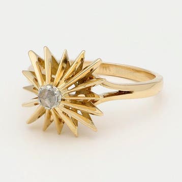Ring - 18 karaat Geel goud - Diamant/Natuurlijk, Nieuw