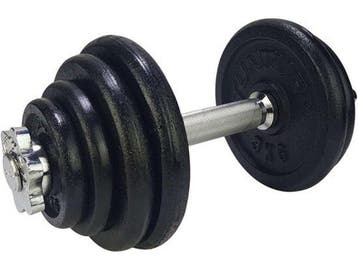 Tunturi Dumbell Gietijzer totaal 15kg - Halterset met, Sport en Fitness, Verzenden, Nieuw