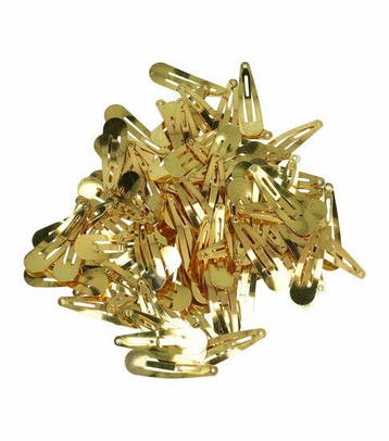 DIY haarspeld klikklak 4 cm – metalen klikklakspeldjes –, Nieuw