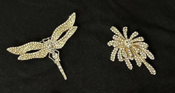 Themacollectie - Antieke exclusieve collectie van 4 broches
