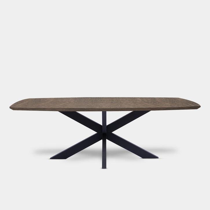 Tafel Deens Ovaal Eikenhout  Matrix XL 200x100, Huis en Inrichting, Tafels | Eettafels