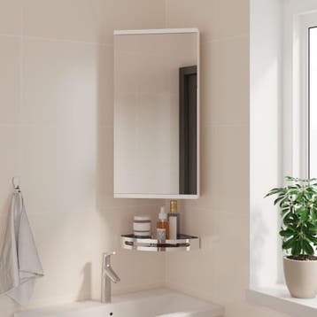 vidaXL Badkamerkast met spiegel 30x24x60 cm wit, Verzenden, Nieuw
