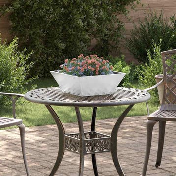 vidaXL Plantenbak 5 st zilver 40 x 40 x 15 cm Gegalvaniseerd, Verzenden