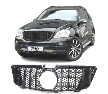 CALANDRE MERCEDES M ML W164 05-08 NOIR BRILLANT, Verzenden