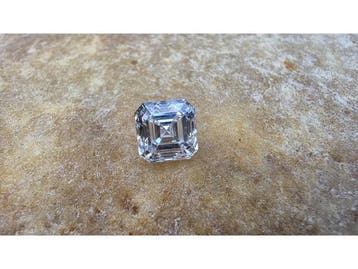Veiling - Diamant asscher 1.00 crt ( IGI gecertificeerd )