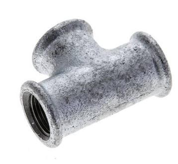 Rp 3/8 Verzinkt Gietijzeren T-stuk 25 Bar [2 Stuks], Verzenden