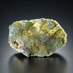 GEEN RESERVE. Kabinetsformaat QR-code FLUORITE op botrioïde, Collections, Minéraux & Fossiles