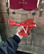 Italië - Decoratief metalen model – Iconisch biplan Barone