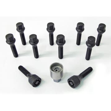 H&R Wielboutenset konisch M12x1.50 - Lengte 45mm - Zwart - 1, Auto-onderdelen, Verzenden, Nieuw