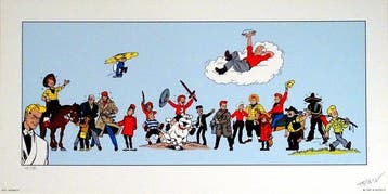 Tibet - 1 Silkscreen - Ric Hochet - Chick Bill et compagnie