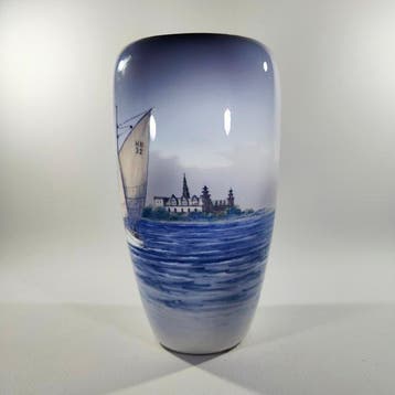Royal Copenhagen - Vase - 2609/1049 - Porcelaine, Antiquités & Art