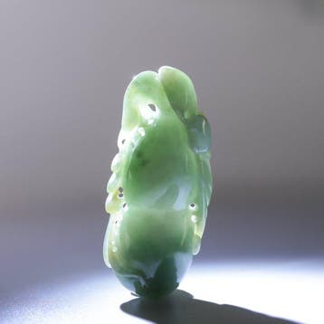 Snijwerk, Natural Jade Fortune and Prosperity Pendant - 47.3