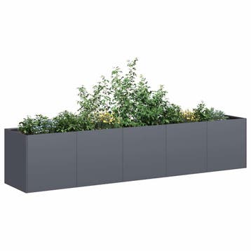 vidaXL Plantenbak Antraciet 200x40x40 cm Koudgewalst Staal, Verzenden