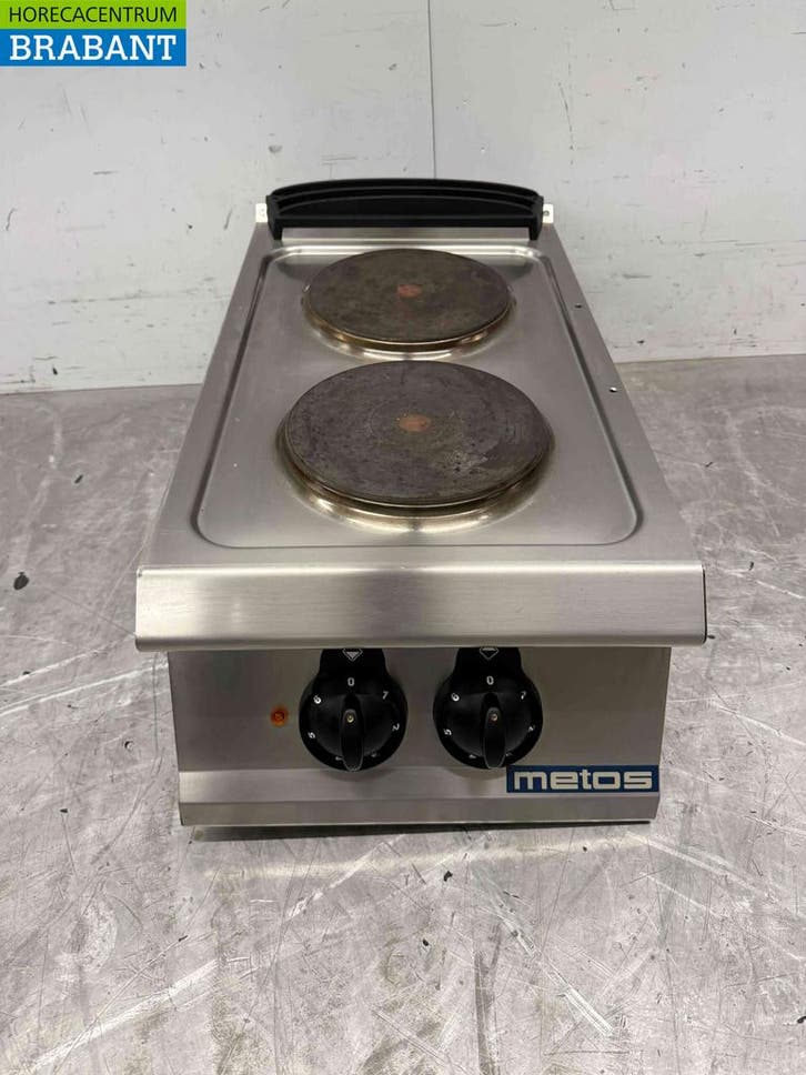 RVS Olis 2 pits elektrisch fornuis kookplaat 40 cm 400V, Articles professionnels, Horeca | Équipement de cuisine, Enlèvement ou Envoi