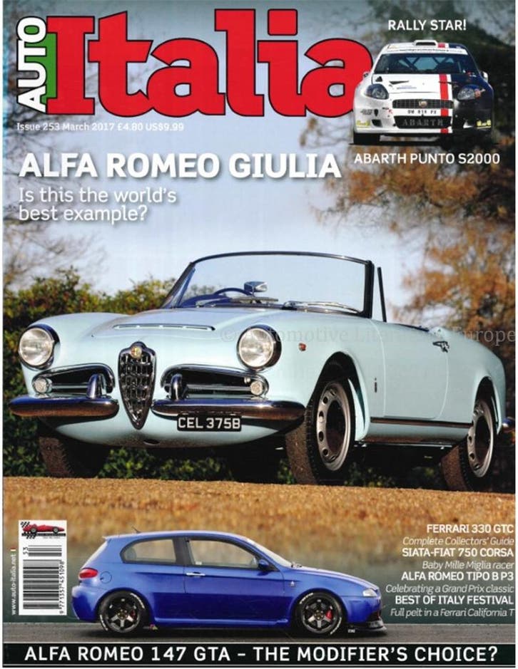 2017 AUTO ITALIA MAGAZINE 253 ENGELS, Boeken, Auto's | Folders en Tijdschriften