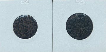 . Spanje Lote de 2 Moedas de Bilhão (Vellón) - Blanca de