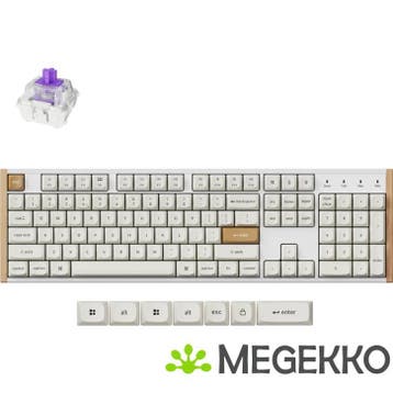 Keychron K10 HE Wit Hout Magnetic Switch Draadloos Hall, Computers en Software, Verzenden, Nieuw