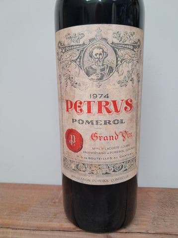 1974 Petrus - Pomerol - 1 Fles (0,75 liter), Nieuw