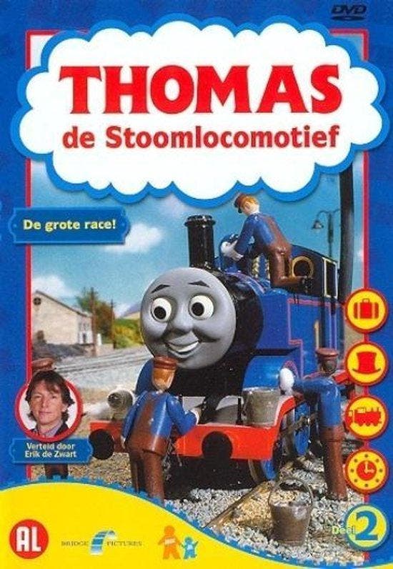 Thomas de stoomlocomotief-de grote race (dvd tweedehands, Cd's en Dvd's, Dvd's | Actie, Ophalen of Verzenden