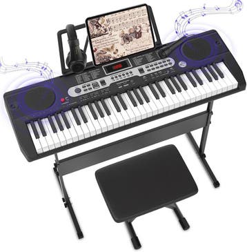 Keyboard - Digitale piano - Piano - 61 toetsen - Zwart - Fen, Muziek en Instrumenten, Verzenden, Nieuw