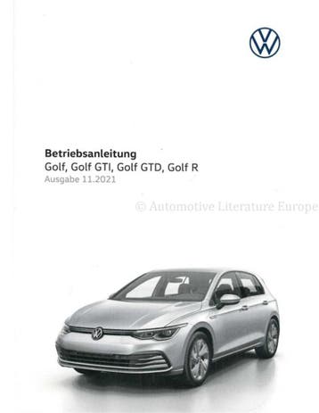 2021 VOLKSWAGEN GOLF INSTRUCTIEBOEKJE DUITS, Auto diversen, Handleidingen en Instructieboekjes
