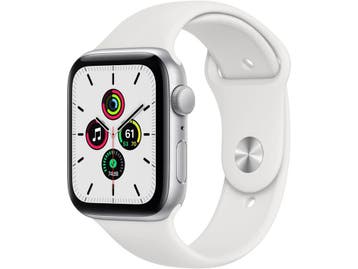 Apple Watch SE (44mm) - Smartwatch - GPS + 4G - Zilver (Wit), Verzenden, Zo goed als nieuw, Apple