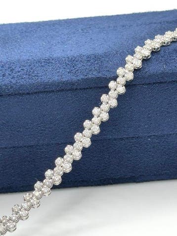 Bracelet de tennis - 18 carats Or blanc - 3.00ct. tw.