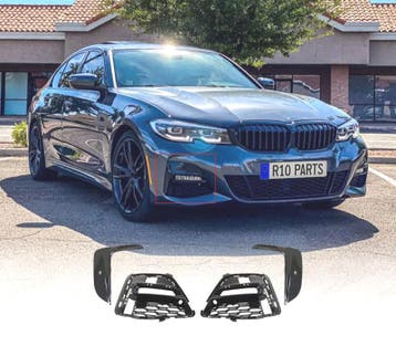 GRILLES BROUILLARD BMW G20 19-22 LOOK M TECH NOIR BRILLANT, Verzenden