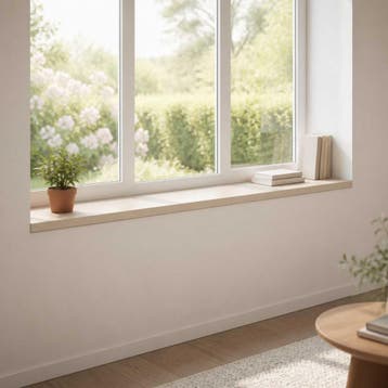 vidaXL Raamprofielen 2 st Wit 110 x 25 x 2 cm Massief, Verzenden