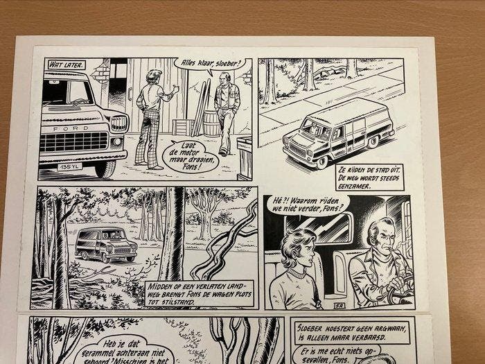 Broeckx Jeff - 1 Original page - Sloeber - Het komplot -, Livres, BD