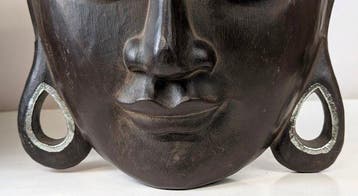 Bijzonder groot masker Boeddha - Hout - Thailand - Eind 20e