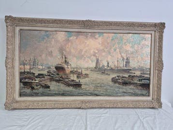 G.J Delfgaauw (1878-1947) - Maas Drukte