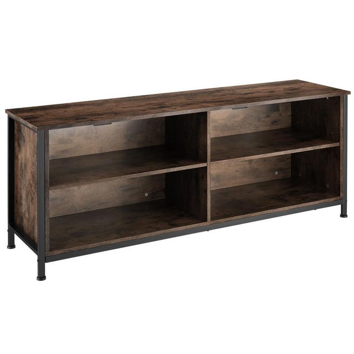 tectake Dressoir Navan 147x41x60,5cm - Industrieel hout donk, Maison & Meubles, Armoires | Mobilier de télévision, Envoi