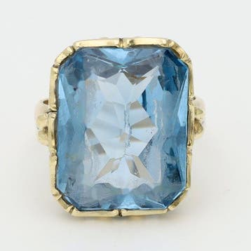 Ring - 14 karaat Geel goud Spinel, Nieuw