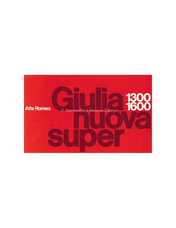 1976 ALFA ROMEO GIULIA NUOVA SUPER BROCHURE NEDERLANDS
