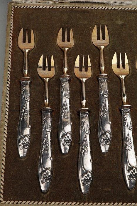 Ménagère - Argent 800, Antiquités & Art, Art | Objets design